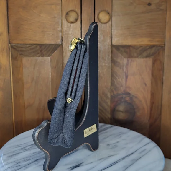 Brooks Brothers Black Clutch with Gold Accent - Picture 6 of 15